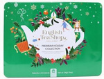 Преміальний чайний набір "Святкова колекція" в декоративній зеленій жерстяній банці BIO
